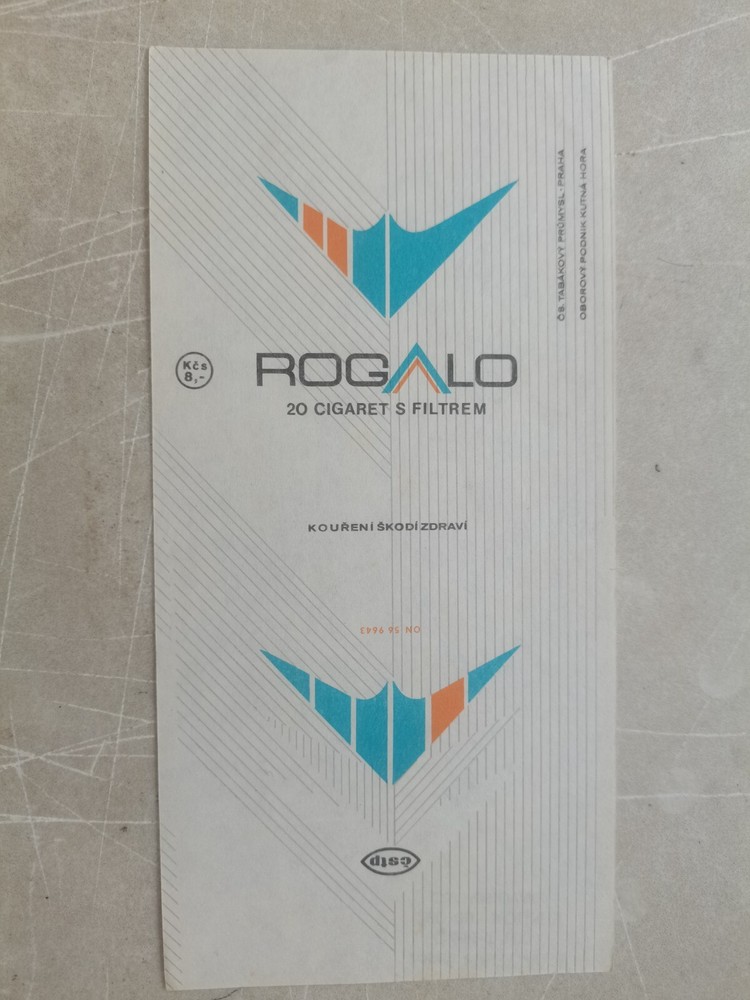 opened empty cigarette soft pack--84 mm-CZ-Rogalo