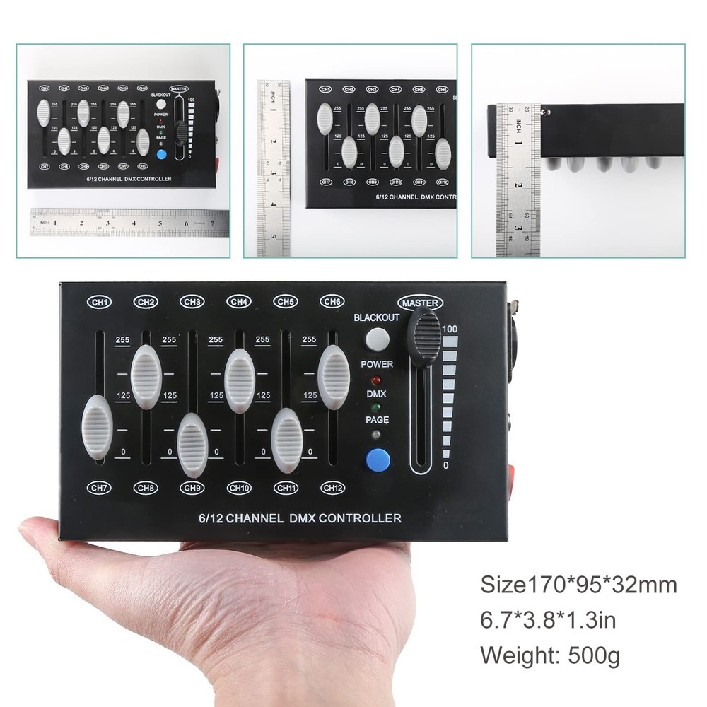 12 Channel DMX Dimmer Controller, Portable Design, Perfect Quality, Standard ...
