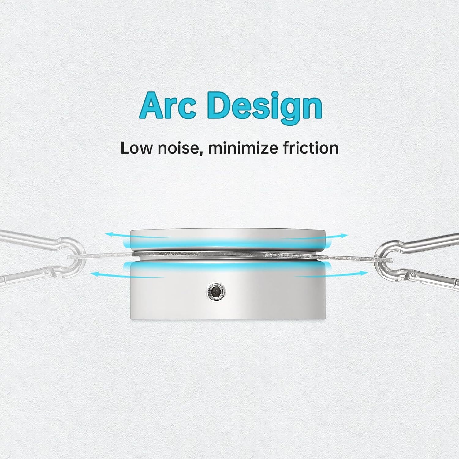 Flag Pole Rings, Aluminum Alloy Flagpole Rings 360° Rotating 2 Inch -Pack of 2