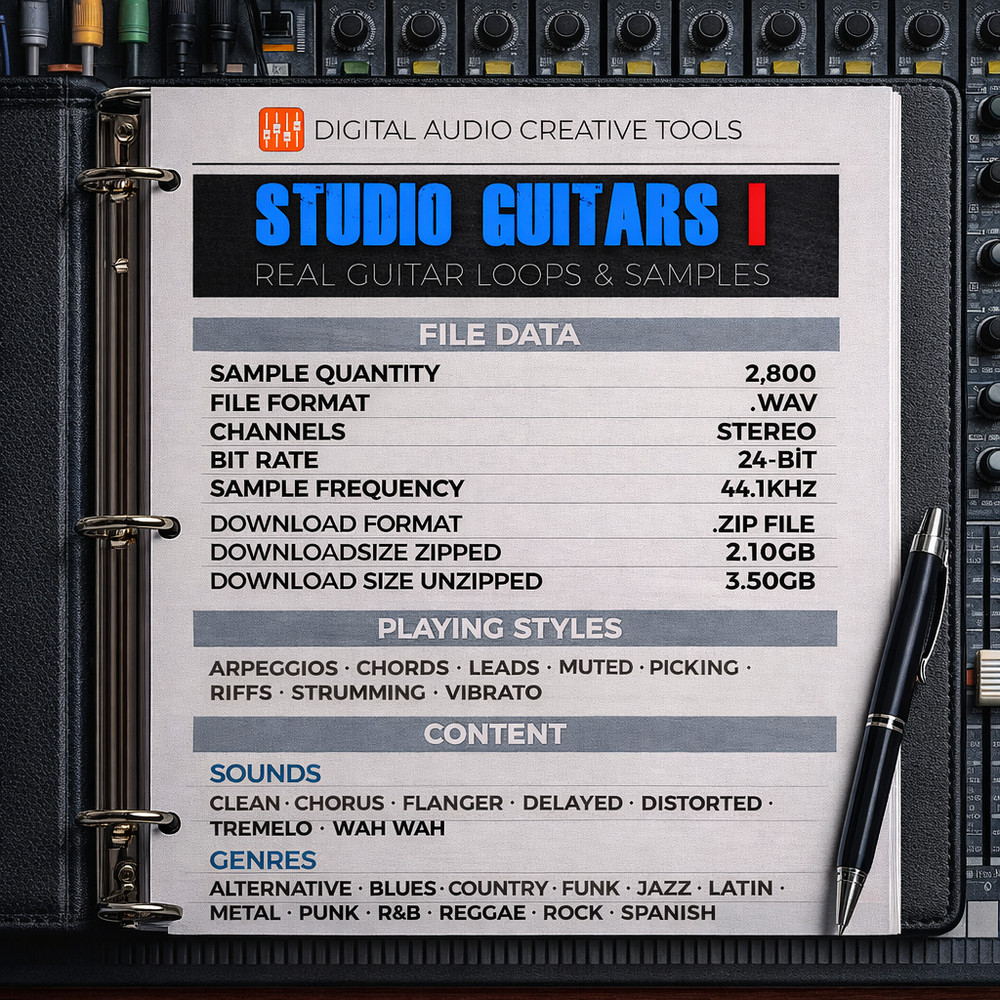 Studio Guitars Sample Library