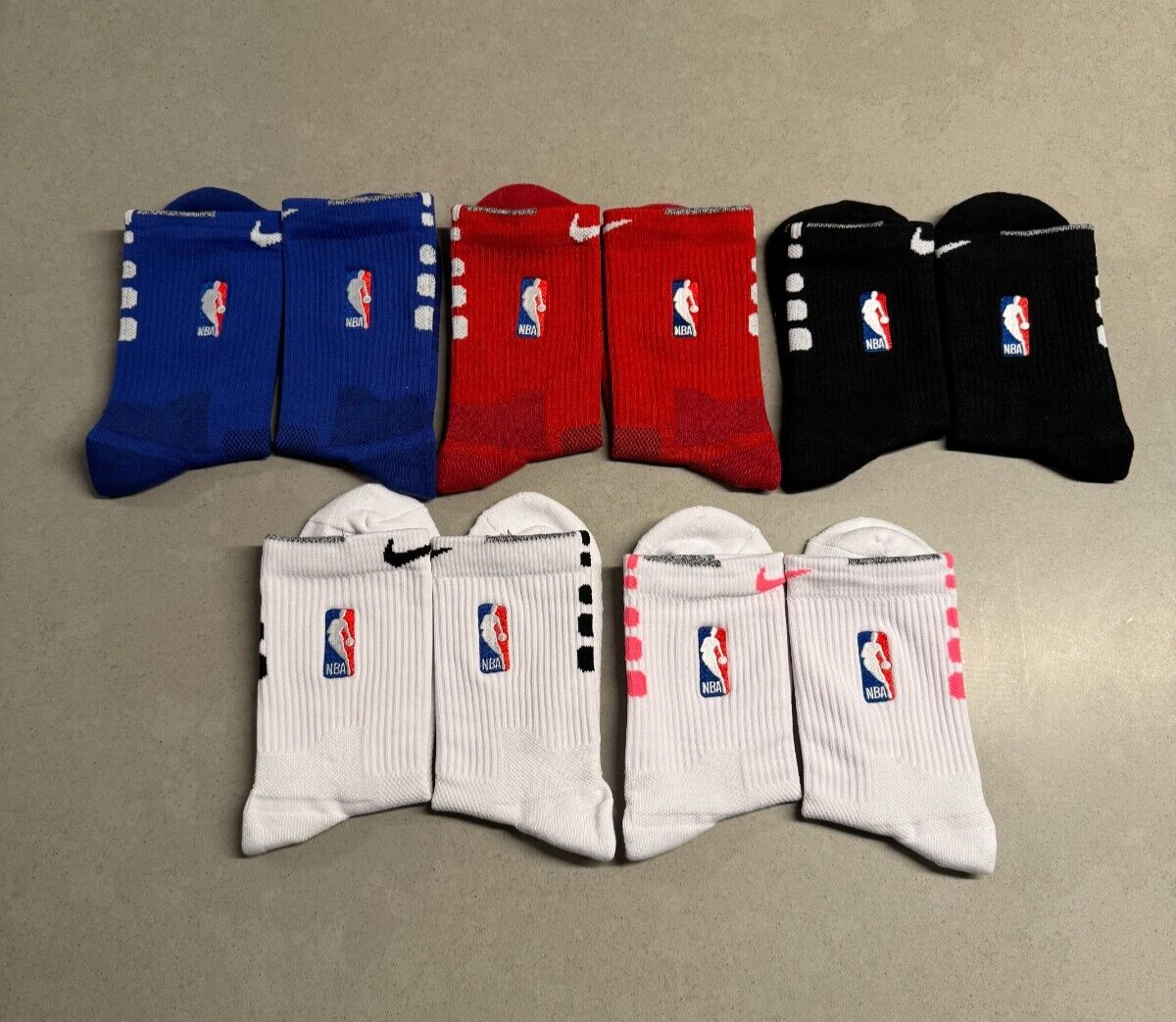 Nike NBA AUTHENTICS - Elite Quick Socks - All Colors - Mid Length All Large