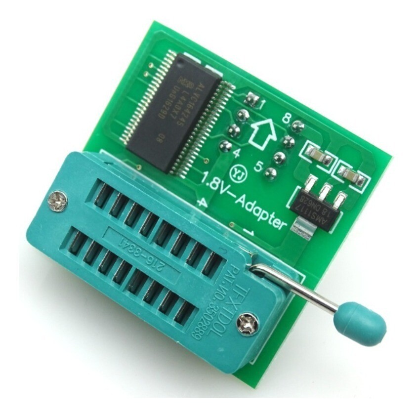 CH341A SOIC Clip Socket 1.8V 3.3V USB EEPROM Flash BIOS Repair Programmer 24 25