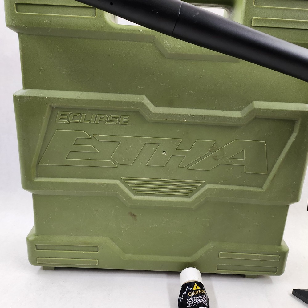 Used Planet Eclipse ETHA 1 Paintball Marker Black with Original Case Tested