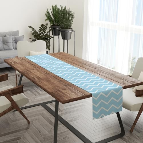 Table Runner, Kitchen Dining Table Decor Decor Gifts Table Runners Wave Shape