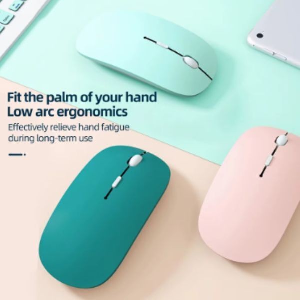 Bluetooth Mouse For Notebook PC Computer Battery Ultra-Thin Wireless Mouse For i