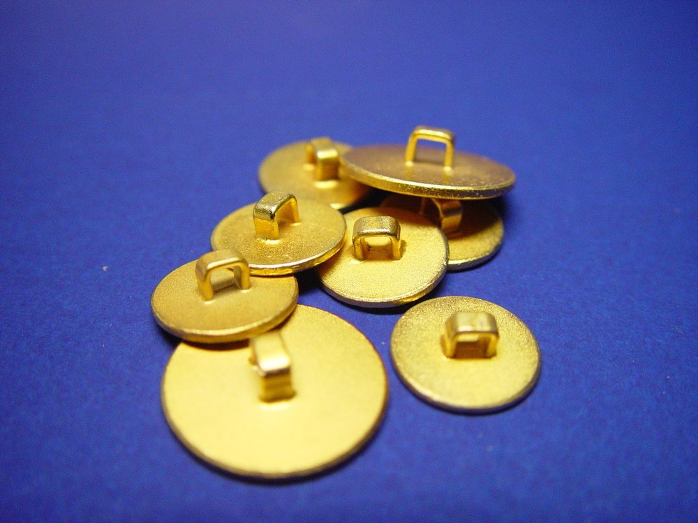 BARTOLINI OF ITALY REPLACEMENT BUTTON DESIGNER BLAZER SOLID METAL 8 PCS
