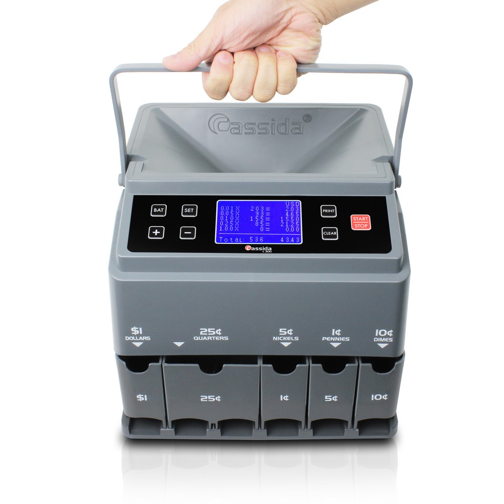 Cassida C300 Automatic Coin Counter, Sorter and Wrapper