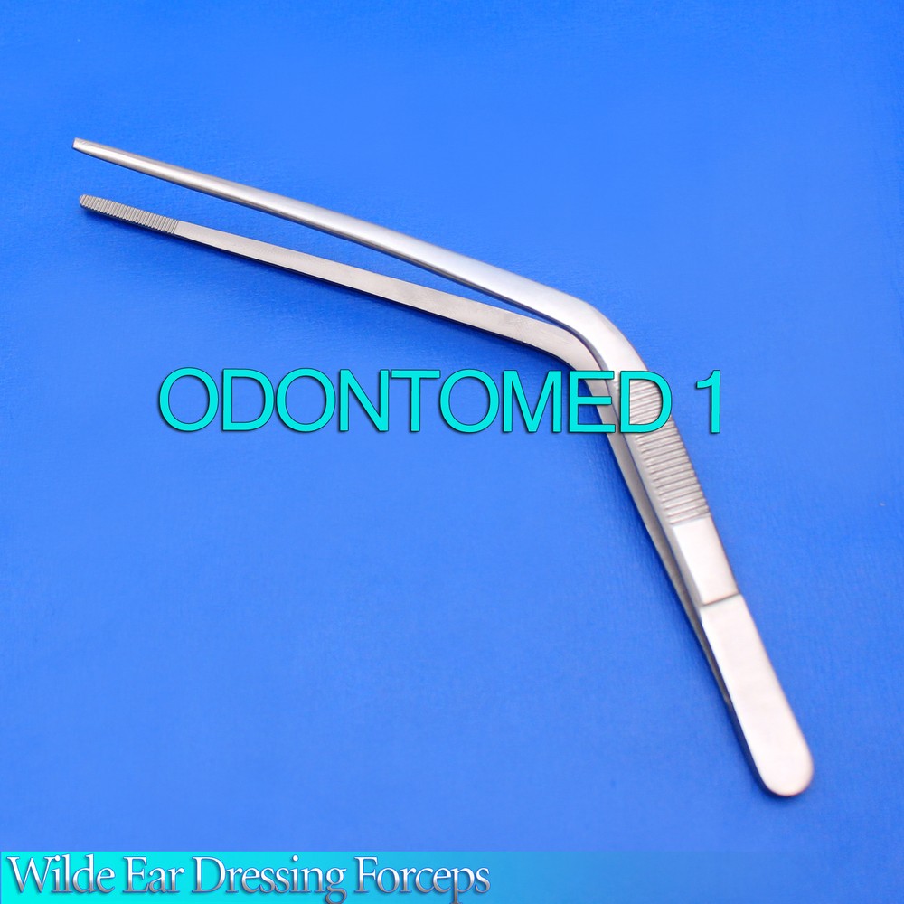 WILDE Ear Forceps 5.00" ANGULAR WITH SERRATED TIPS Surgical Instruments