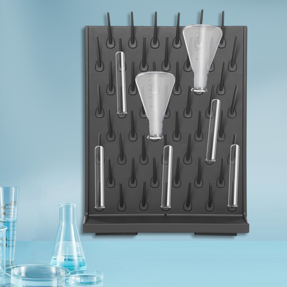 Grey Lab Removable Glassware Drying Rack Bottle Drying Rack PP Draining Rack