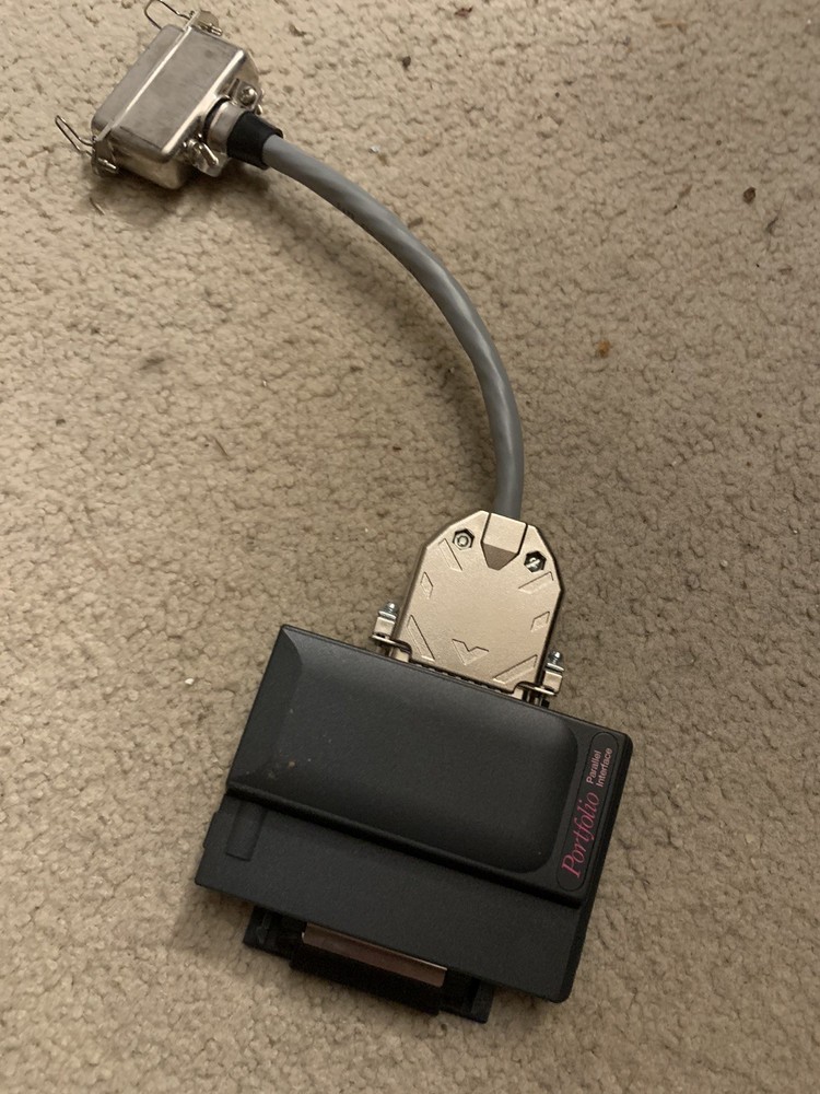 ATARI HPC-101 Portfolio Parallel Interface Serial Port Interface Grey Pink