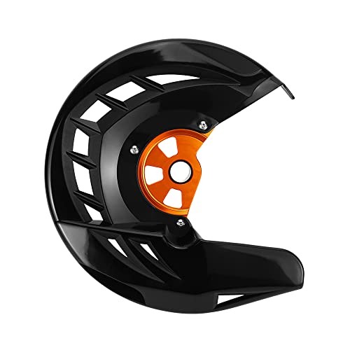 Black Oreange Front Brake Disc Protector Shield - Compatible with KTM 125 BL+OR