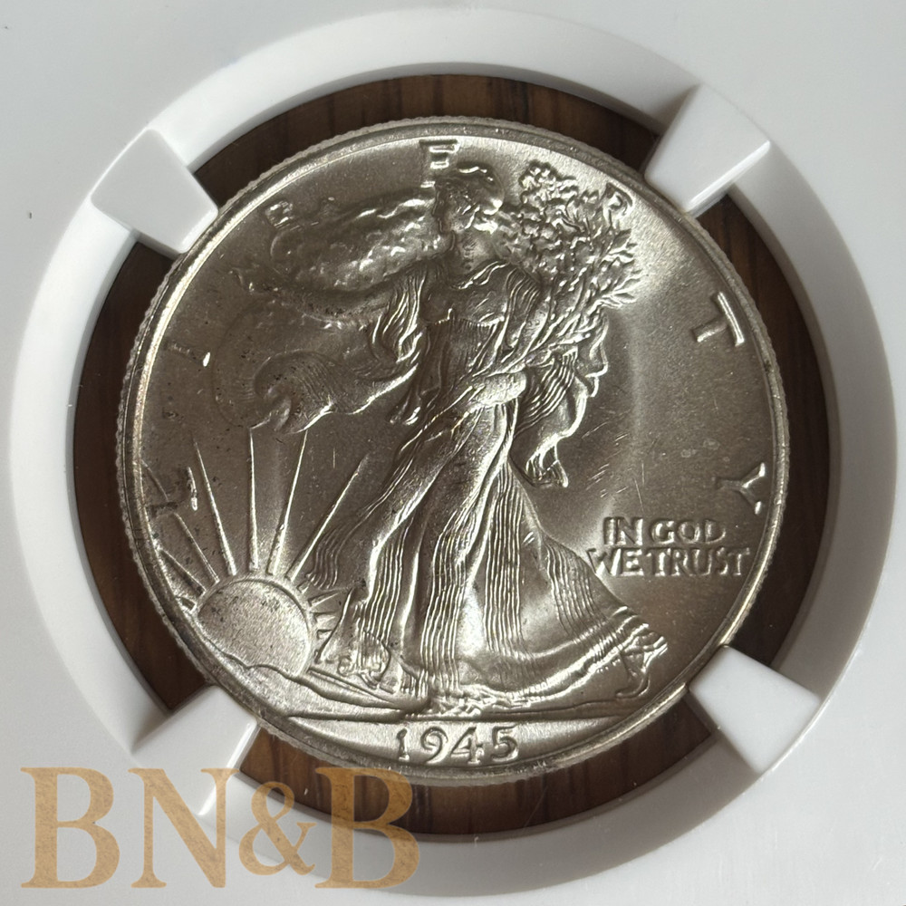 1945 Walking Liberty Half Dollar NGC ERROR SLAB