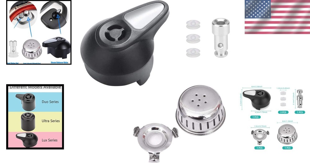 Durable Float Valve Replacement with Silicone Caps for Safe Instant Pot Cooking