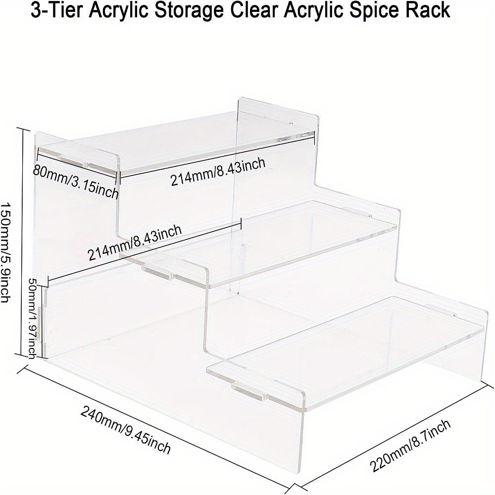 1set 3-Tier Acrylic Action Figure Display Risers Model Assembled