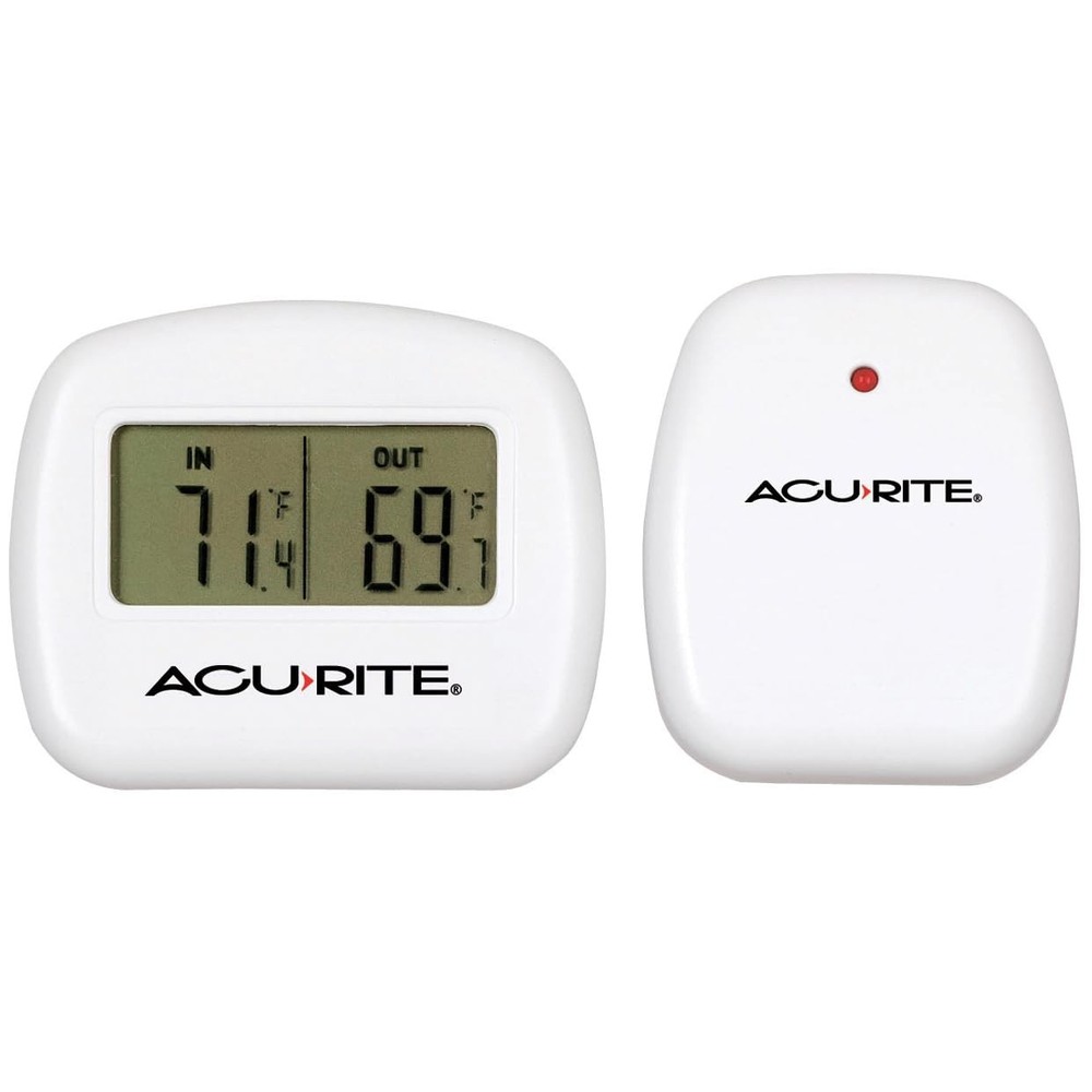 AcuRite 00782A2 Wireless Indoor/Outdoor Thermometer TemperatureWhite 0.4
