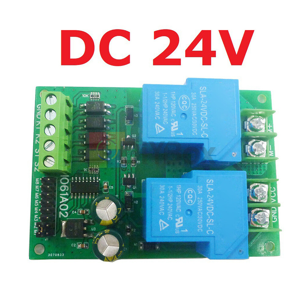 30A DC 12V/24V Motor Controller Relay Module Forward Reverse Control Board New