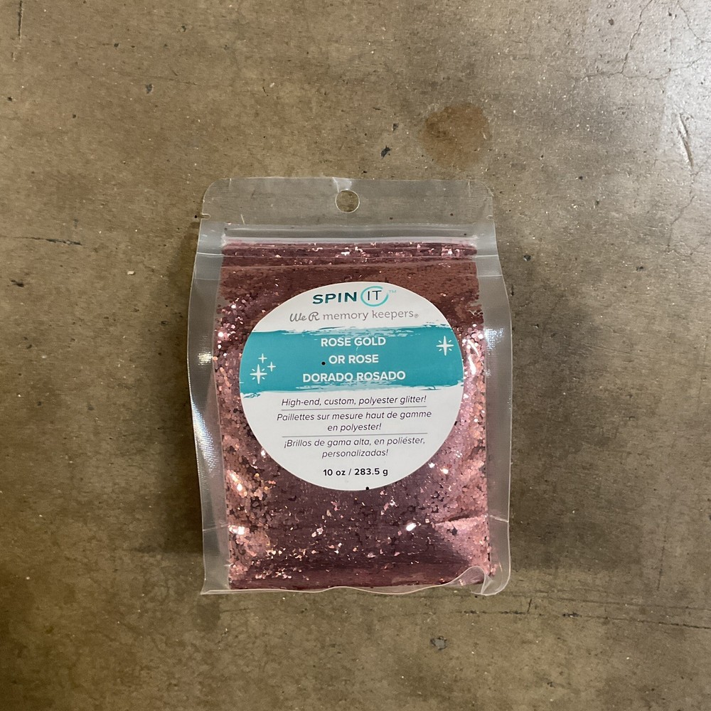 We R Memory Spin It Fine Glitter 10oz, Rose Gold - 2 Pack