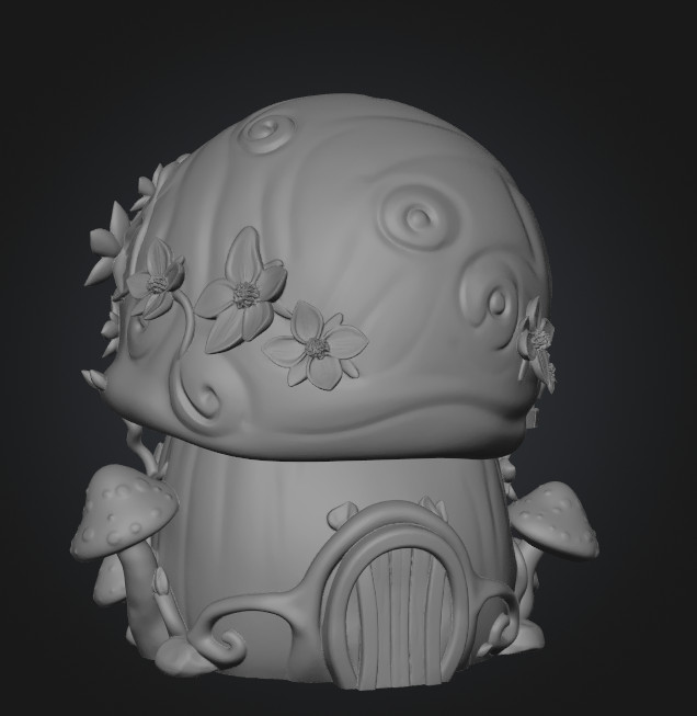 Enchanted Snail Shell Cottage STL File 3D Printable