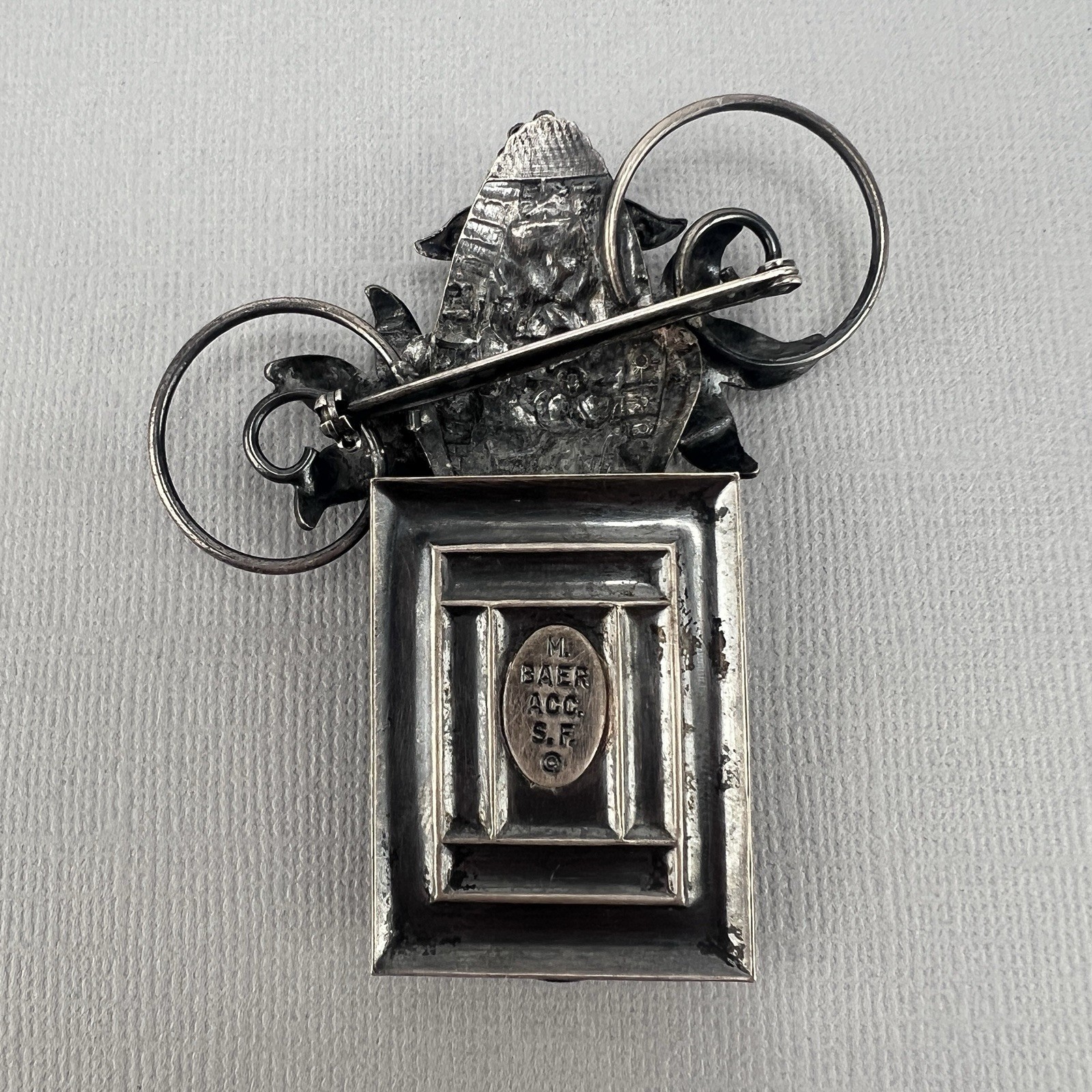 Marjorie Baer Brooch Art Deco AS IS