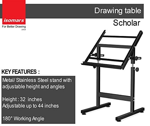 Scholar Drafting Table Stand Adjustable Height No Board