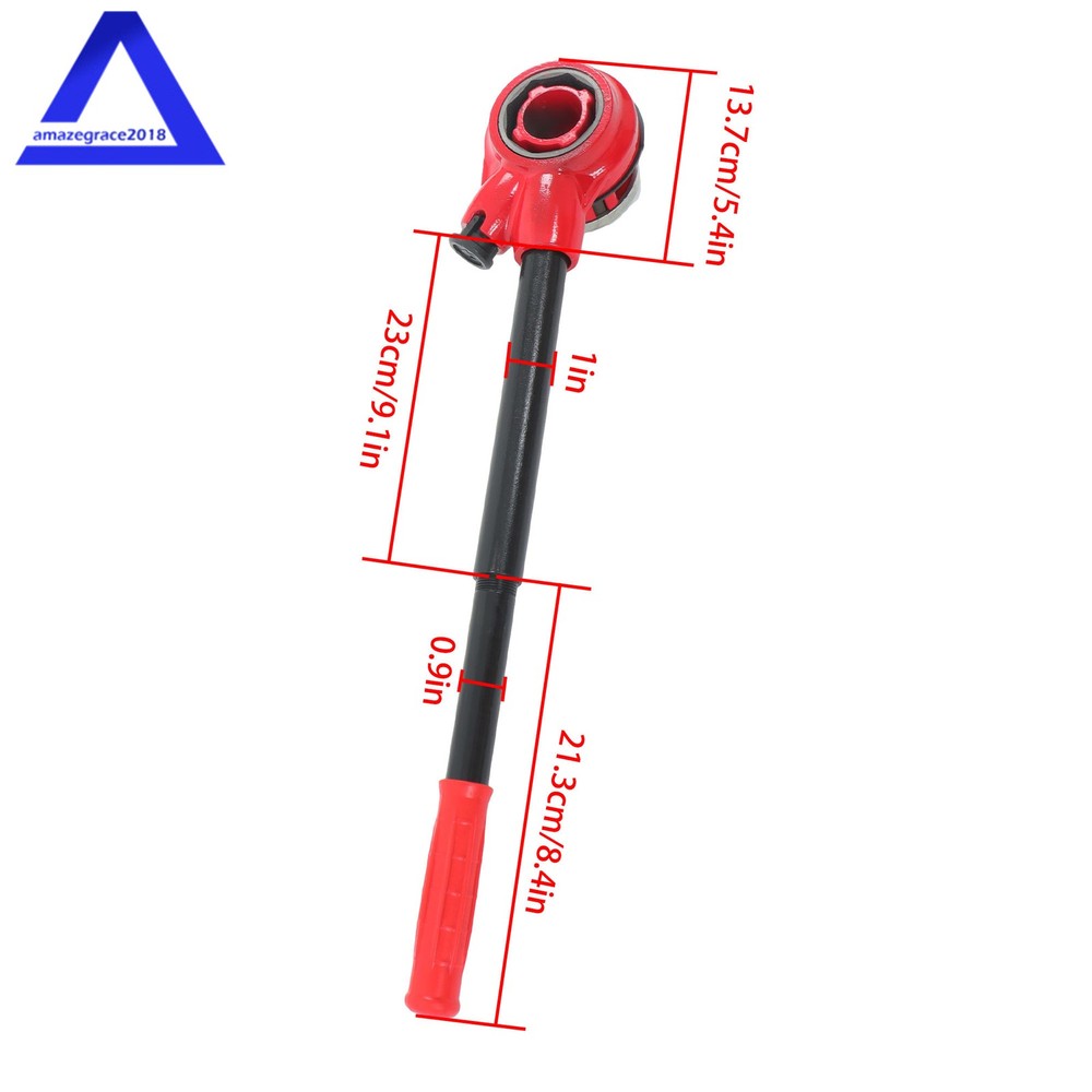 Pipe Threader Ratchet Kit, Manual Ratcheting Pipe Threading Tool Set & 3NPT Dies