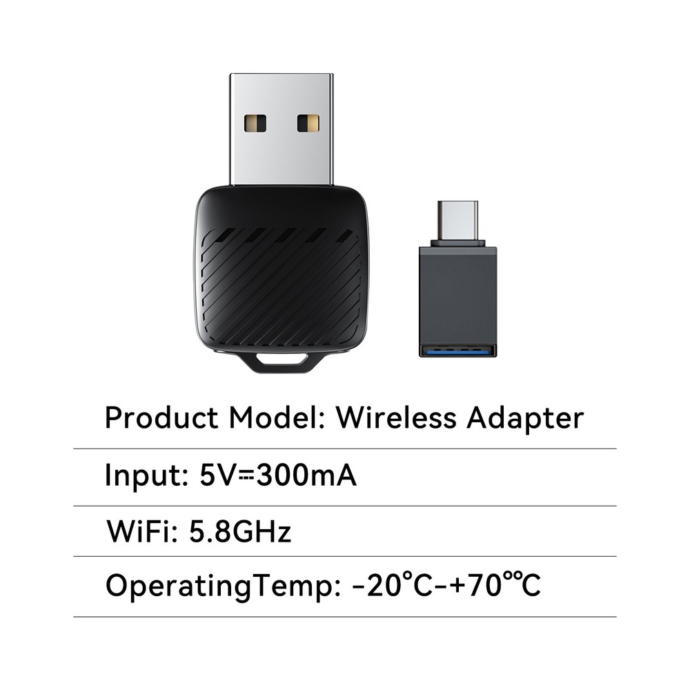 Wireless Carplay&Android Auto 2 In1 Adapter Wired To Wireless Carpay