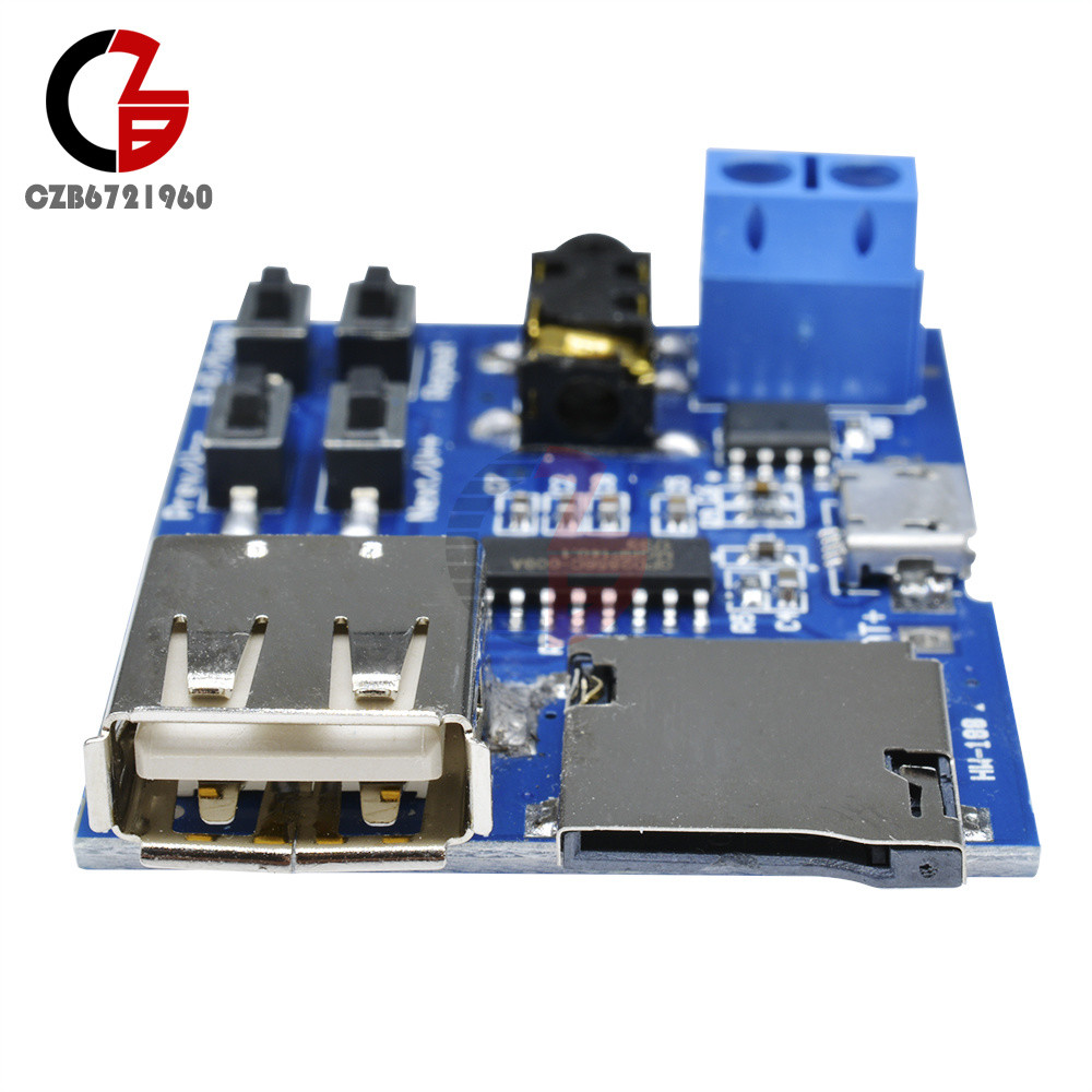 MP3 Format TF Card U Disk Decoder Amplifier Board Module Decoding Audio Player