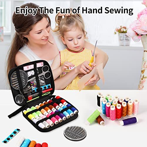 Sewing Kit Basic,Marcoon Needle and Thread Kit with Sewing Supplies and
