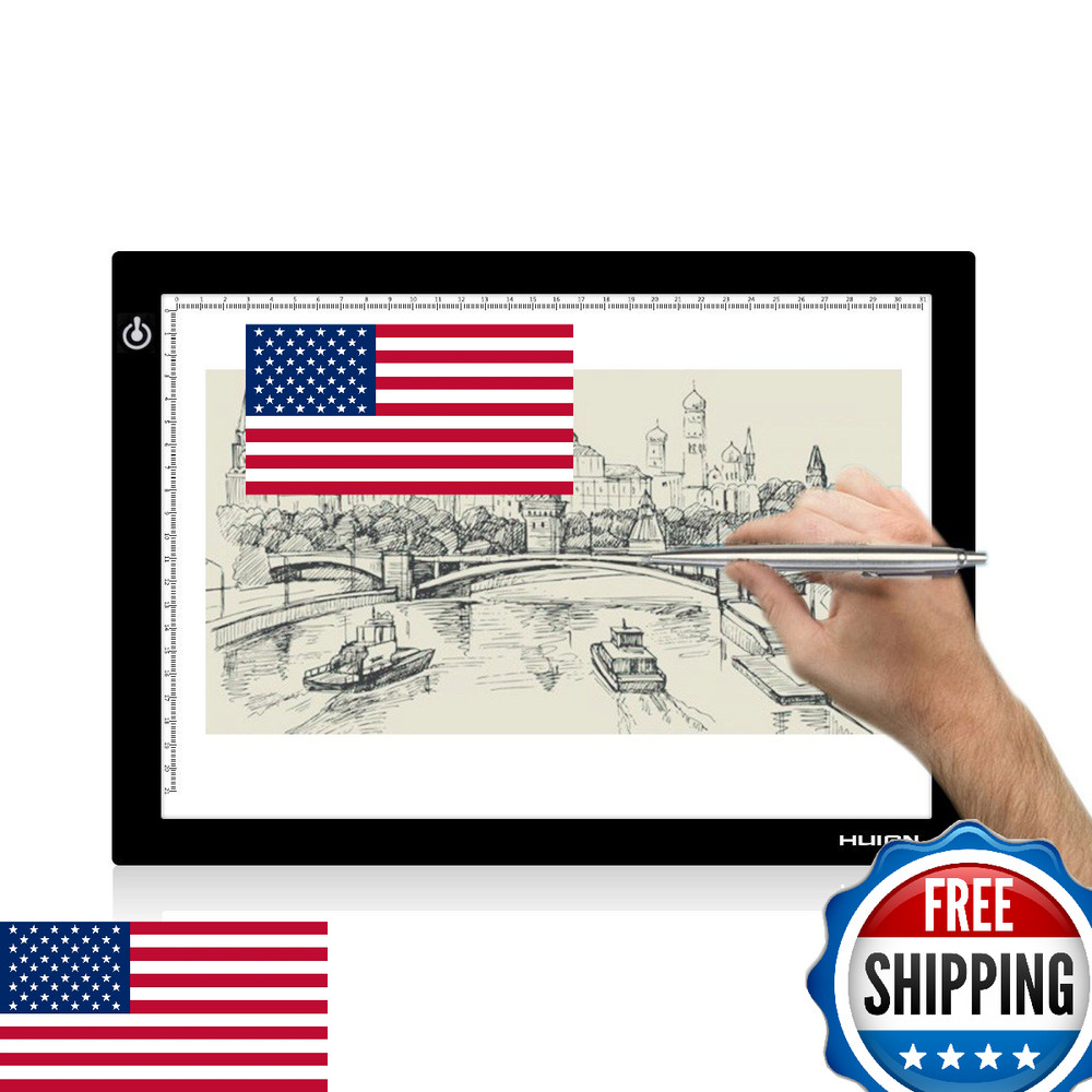 HUION L4S LED Light Box A4 Ultra-Thin USB Powered Adjustable Light Pad Tracing