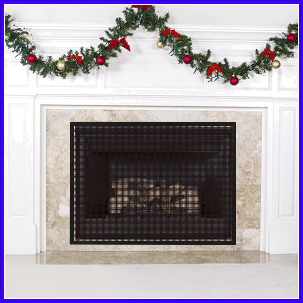 Fireplace Screen Safe Mesh Gate Mesh Screen Child Proof Existing Fireplace Ba...