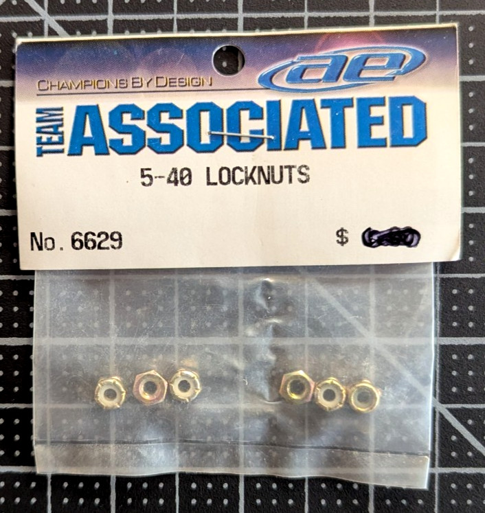 6629	Team Associated 5-40 Locknuts (6) ASC6629