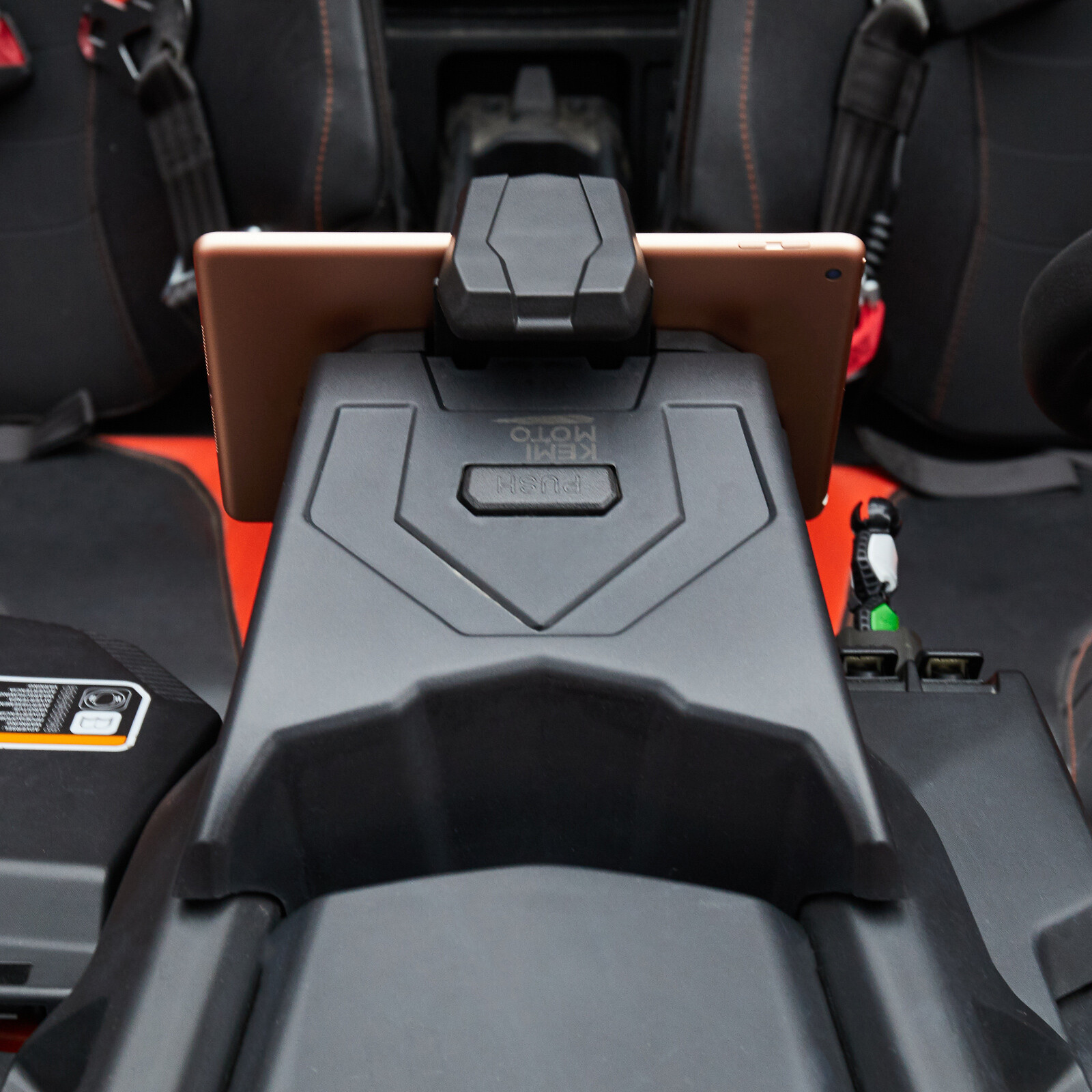 KEMIMOTO Tablet Electronic Device Holder w/ Storage For Can Am Maverick X3 Max