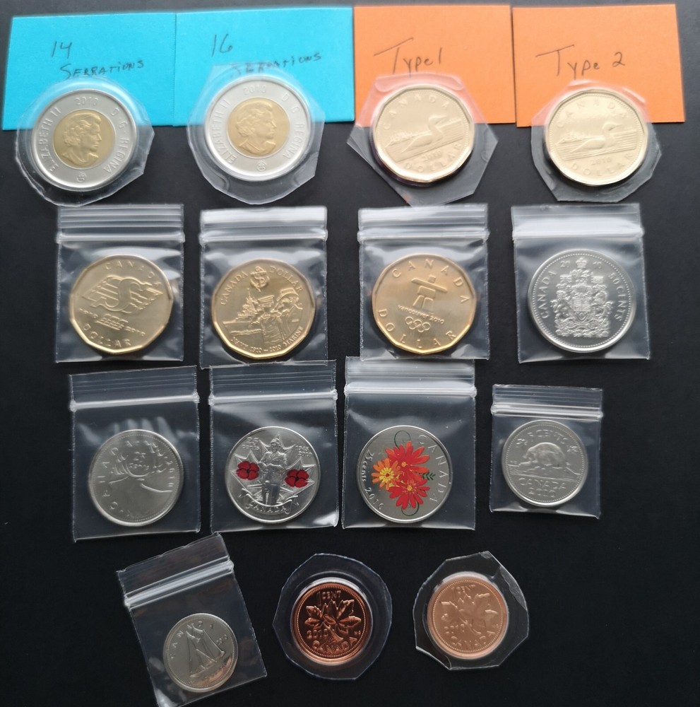 *** CANADA  2010  COMPLETE  UNCIRCULATED  COINS  SET ***