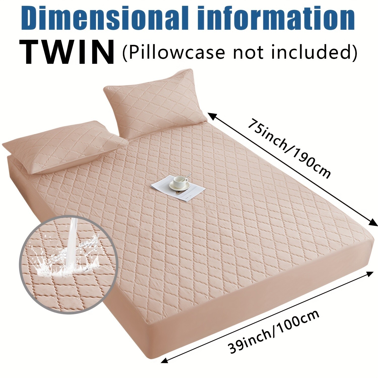 Super soft waterproof mattress cover, layered design, comfortable and durable