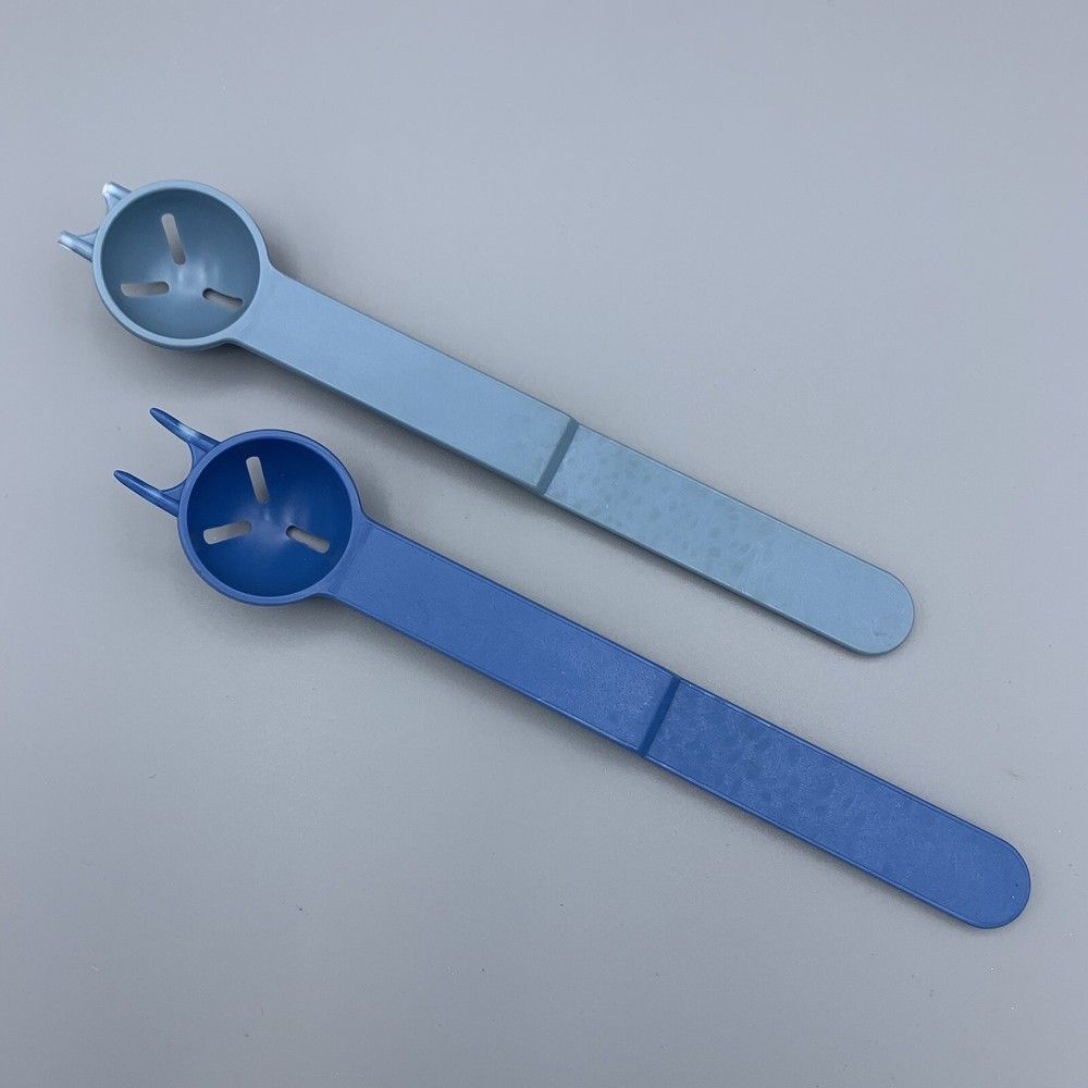 Vintage Tupperware 2 Olive Picker Pickle Fork Scoop Gadget #1450