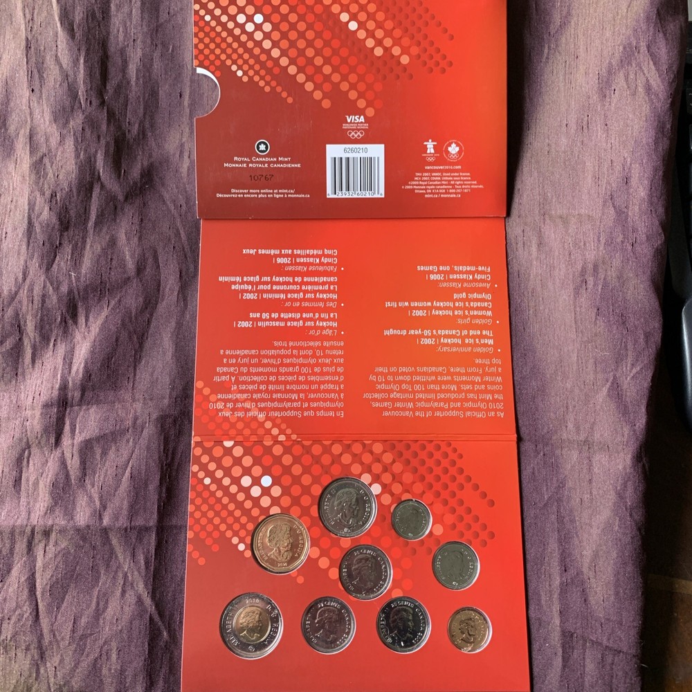2010 Canada UNC PL Olympic Coin Set