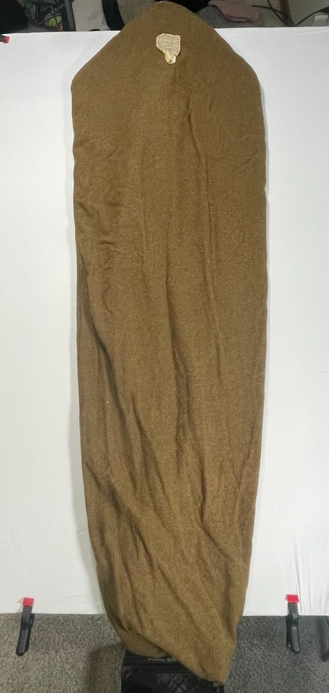 ORIGINAL WWII US ARMY 9119 WOOL MUMMY SLEEPING BAG-DATED 1944