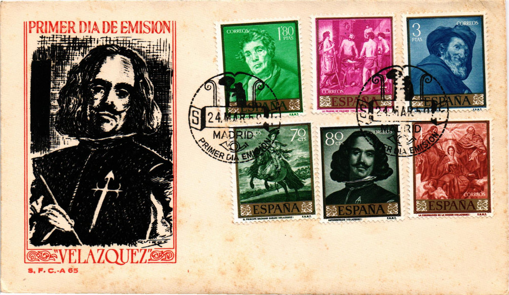 Spain covers (5) special postmarks (2014)