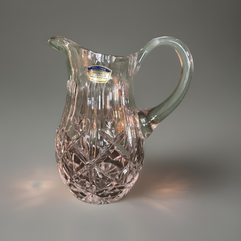 Lead Crystal Water Pitcher