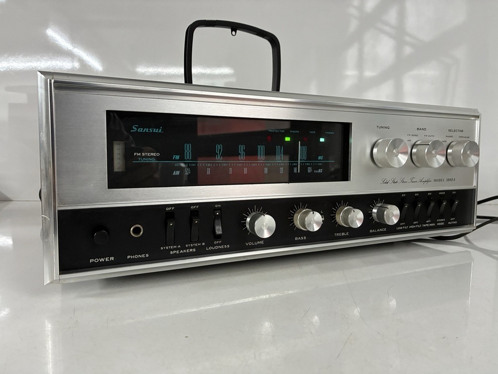 Vintage SANSUI 3000A SOLID STATE Stereo Receiver Amplifier Working Condition!