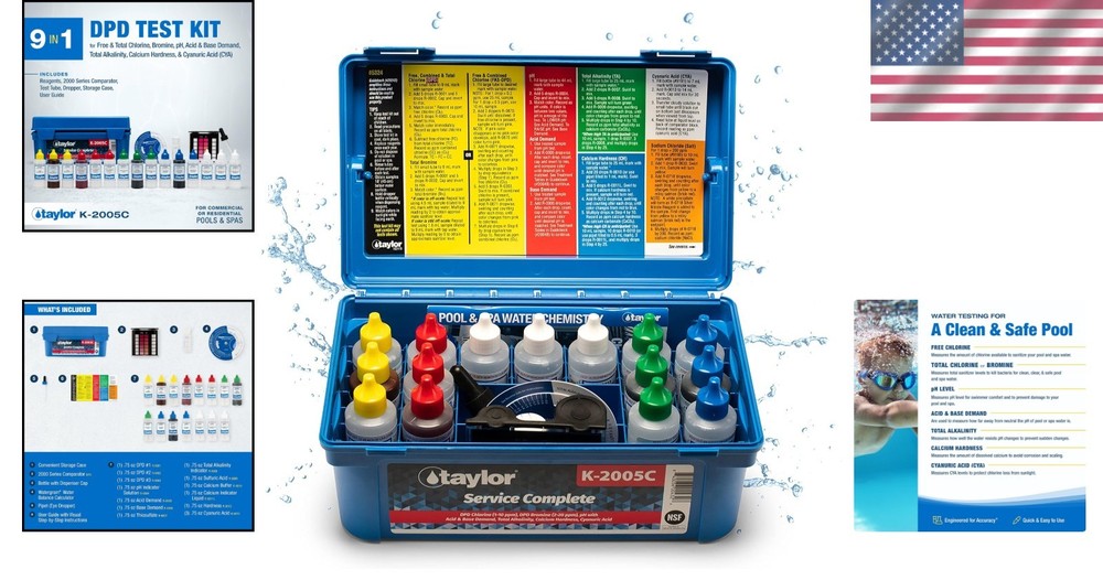 Easy-to-Use Pool Water Kit - High Range Reagents