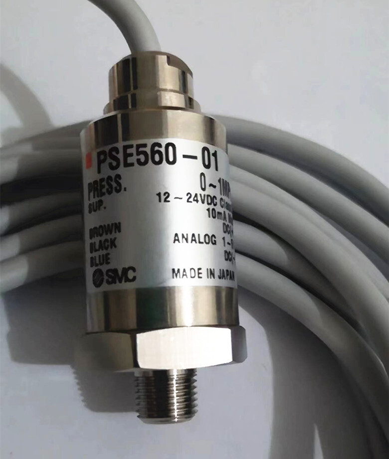 SMC PSE560-01 pressure sensor 0-1MPa 12-24VDC