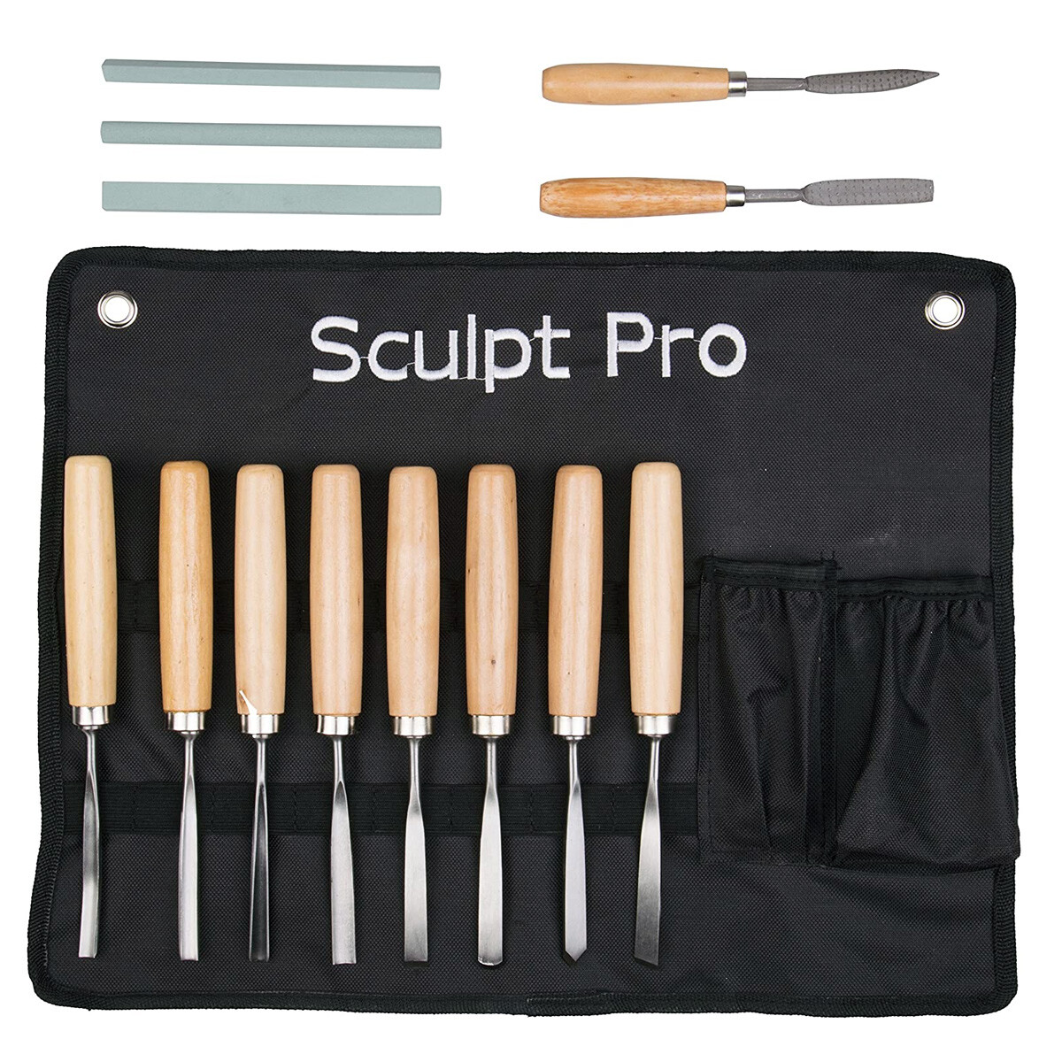 12-Piece Hand Chisel Wood Carving Set Professional Gouges