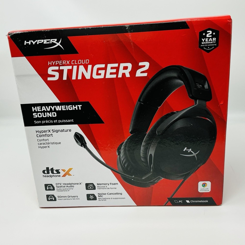HyperX Cloud Stinger 2 Wired PC Headset (Black)