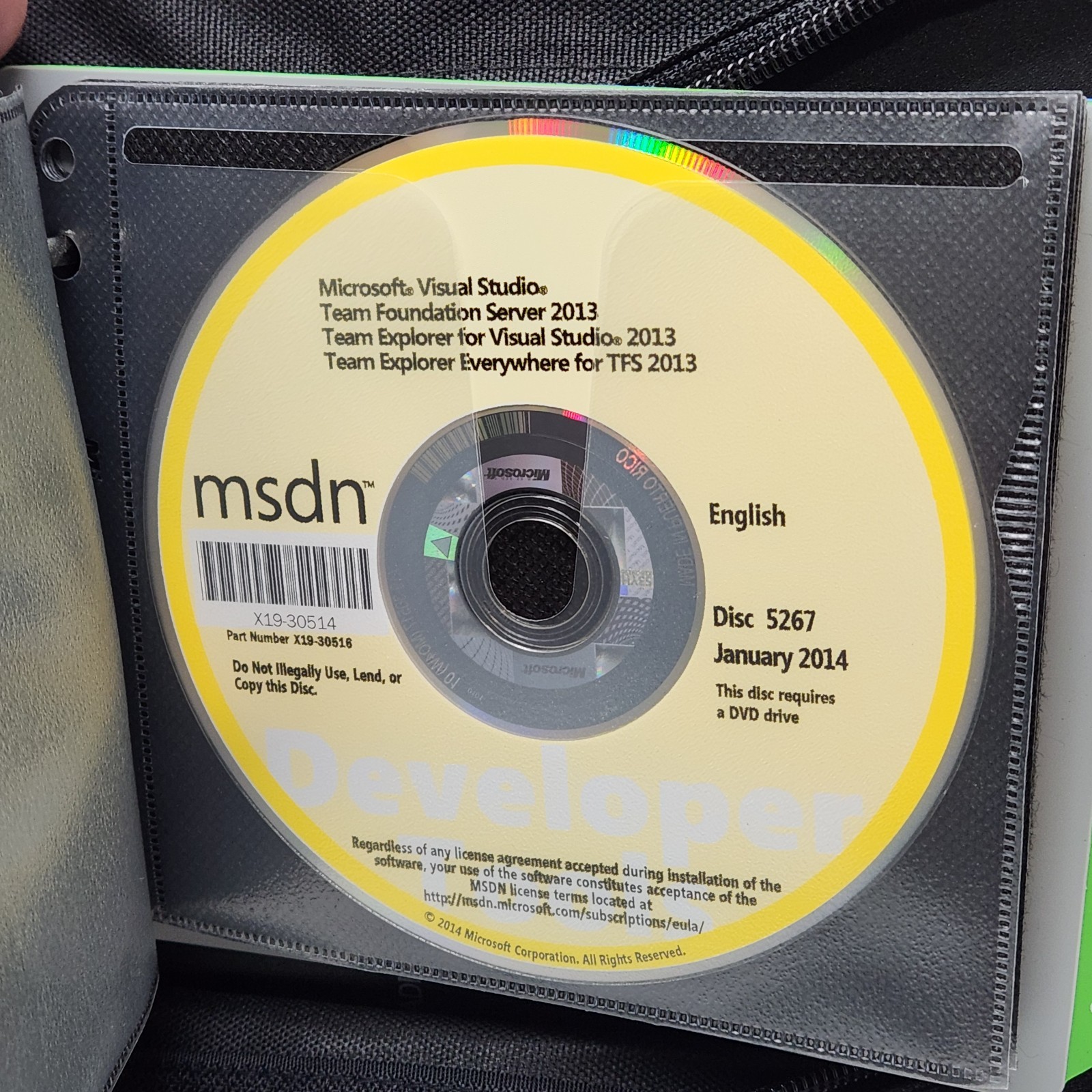 Microsoft Developer Network MSDN Discs Library 2014 to 2014 Lot Of 12 Discs Case