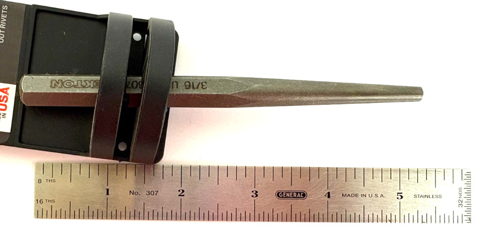 3/16" TEKTON 66075 SOLID PUNCH 5" LONG USA