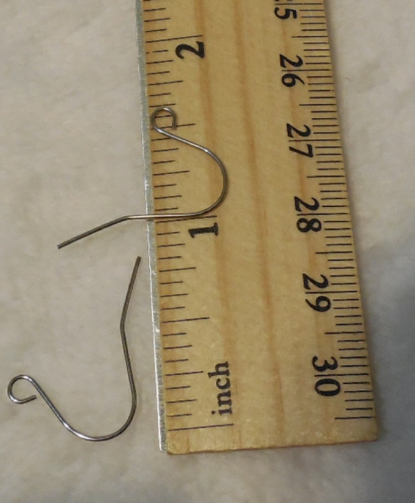 500 pcs Ear Wire Stainless Steel 3/4" Basic Fish Hook with Loop Earrings Dangle