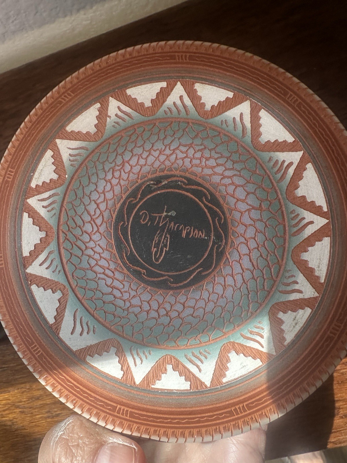 Navajo Seed Jar With Lid Us Native Signed D Thompson