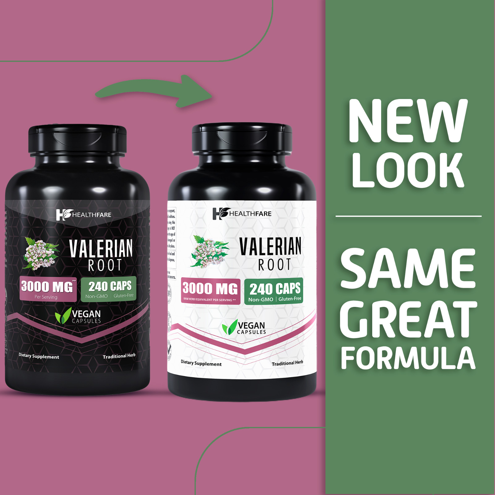 Valerian Root Capsules 240 Pills 3000mg Highest Potency Sleep Aid HealthFare USA