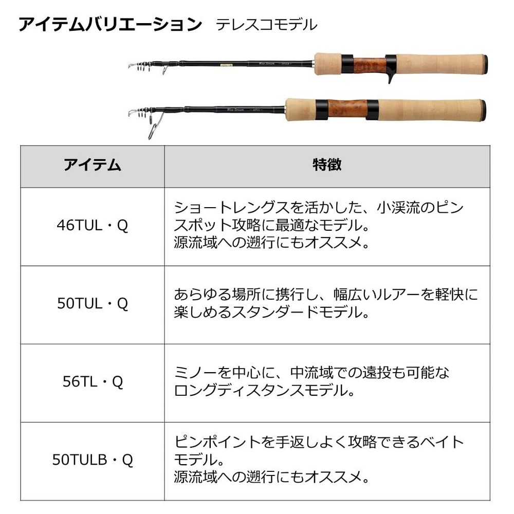 DAIWA Trout Rod Wise Stream 56L-3 (Multi-piece specification)